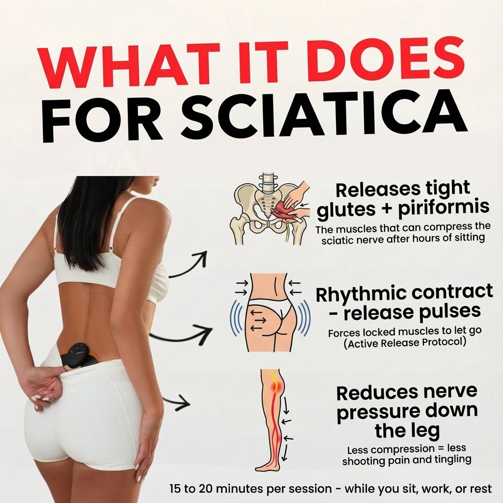 NeuroEase - Back & Glute Relief Trainer (+ 40 Activation Pad Uses)