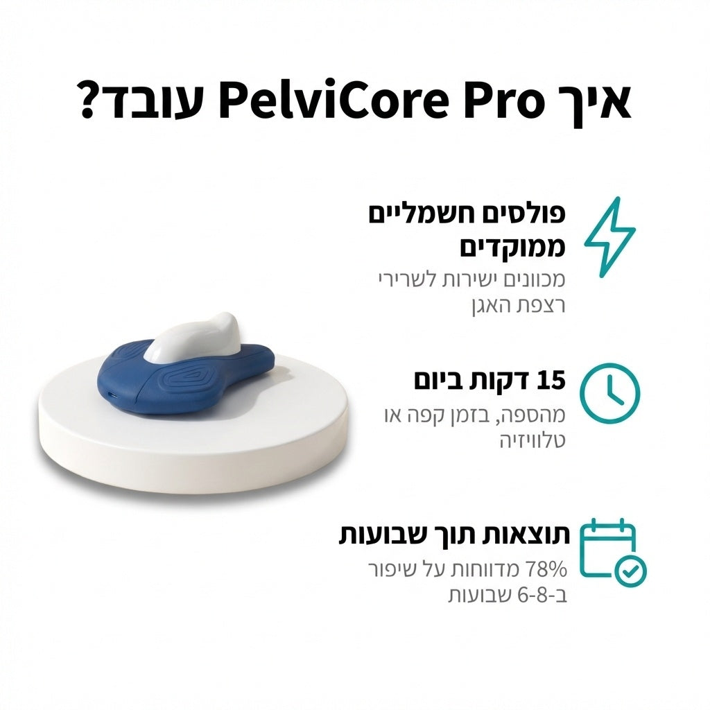PelviCore Pro - הפתרון הביתי לדליפת שתן