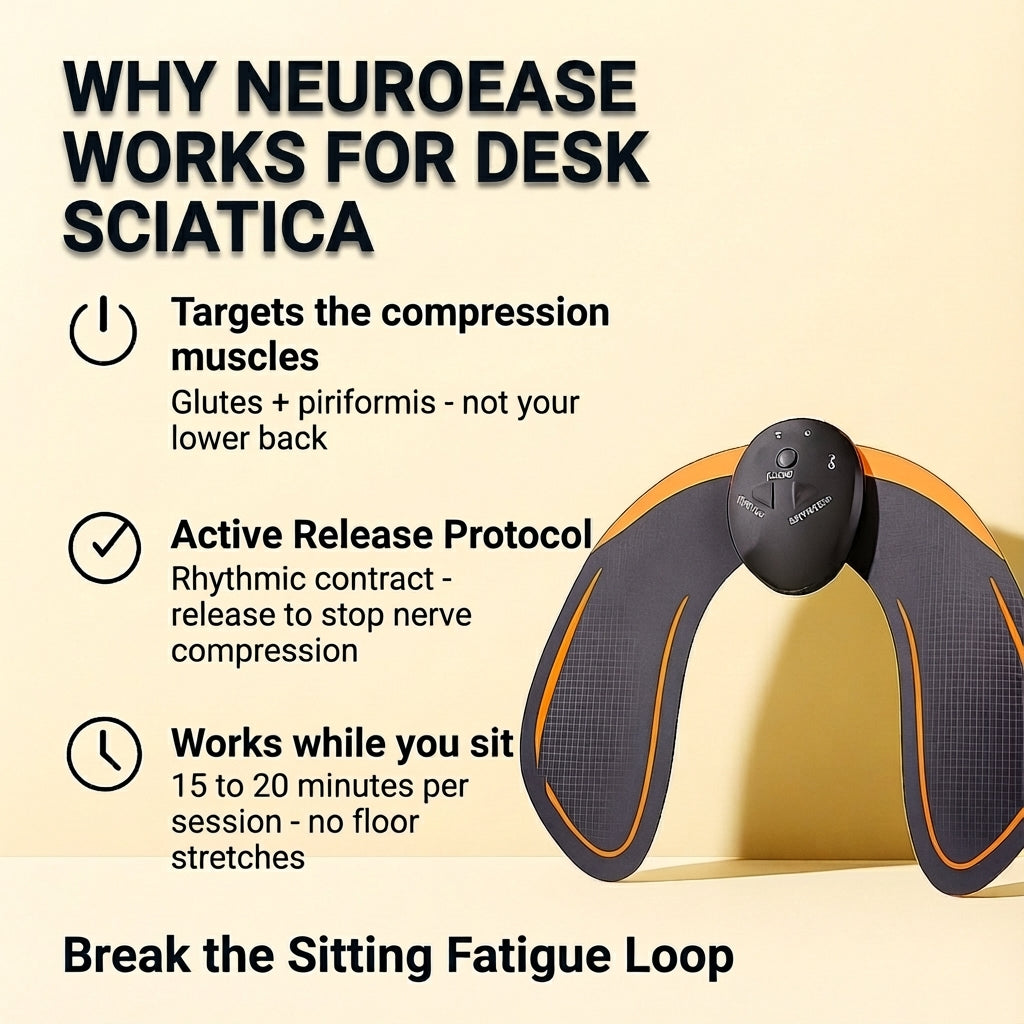 NeuroEase - Back & Glute Relief Trainer (+ 40 Activation Pad Uses)