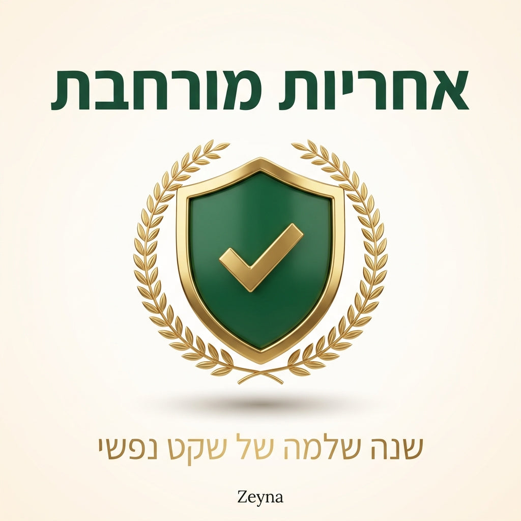 אחריות מורחבת לשנה - Zeyna