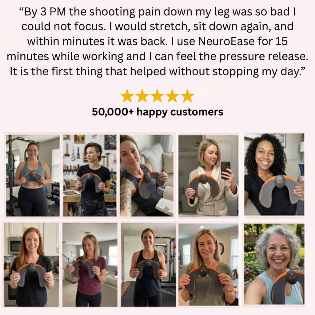 NeuroEase - Back & Glute Relief Trainer (+ 40 Activation Pad Uses)